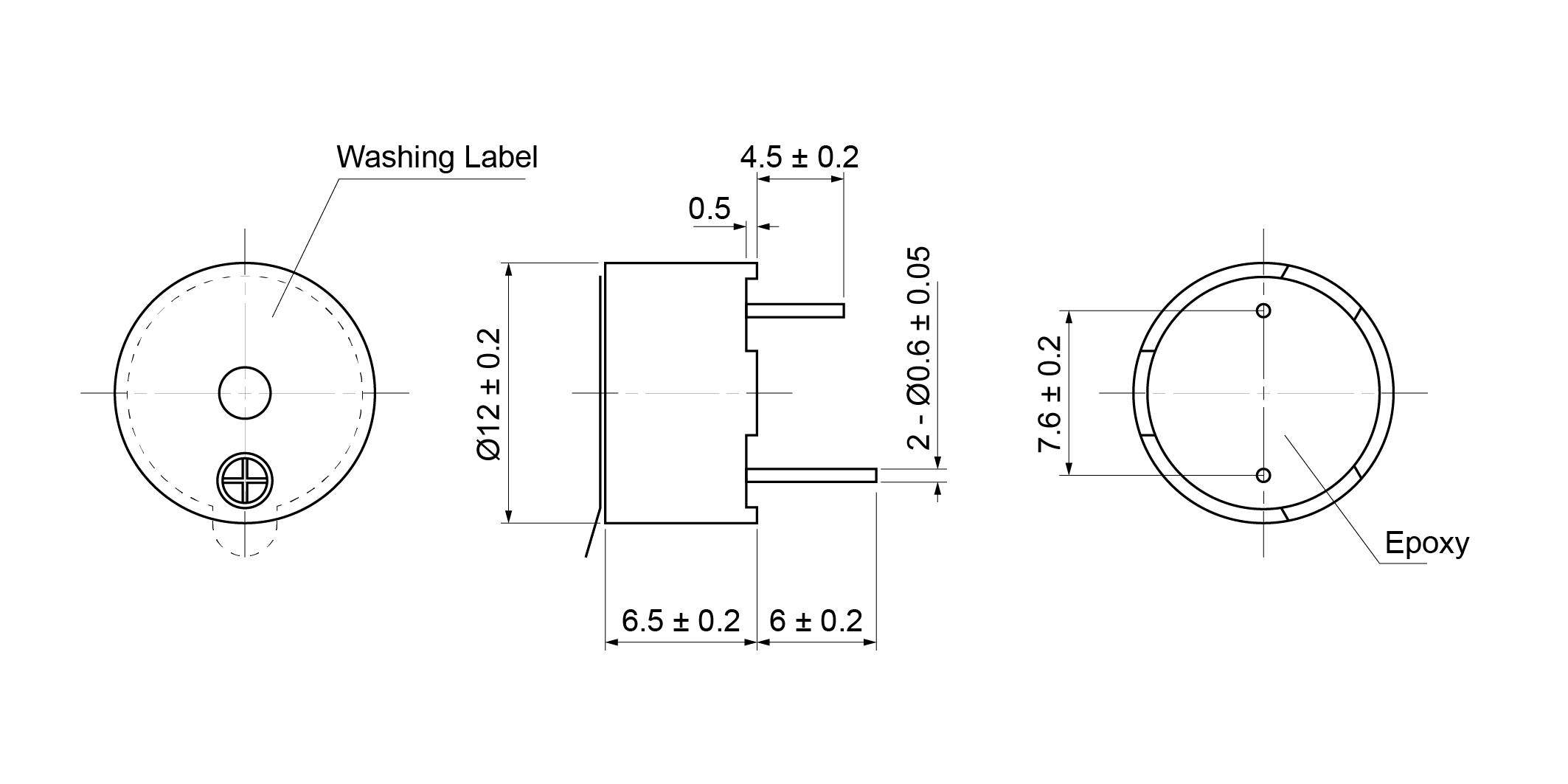 MB1265-23S12P Mechanical Drawing